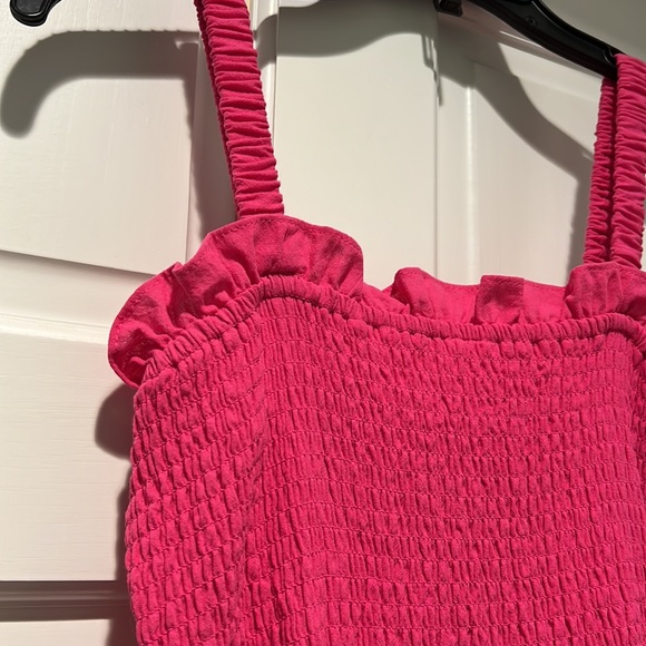 Ruffle Strap Dress, Hot Pink, Size Small, New with tags - Picture 2 of 4